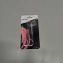 Facial Hair Small Grooming Scissors For Men Women - Eyebrow, Nose Hair, Mustache, Beard, Eyelashes, Ear Trimming Kit - Curved and Rounded Safety Tip Clippers For Hair Cutting - 2PCS Silver (2PCS Without Cover)