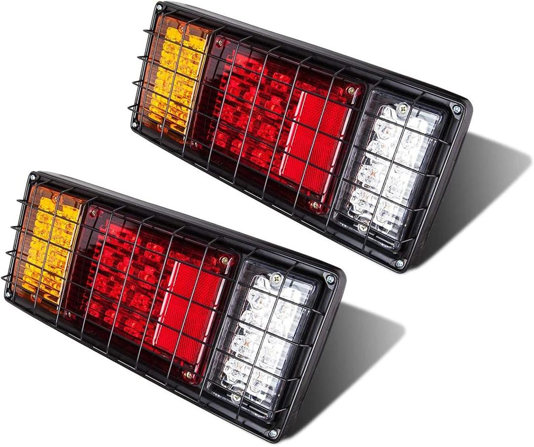 LIMICAR 40 LED Trailer Tail Lights Kit Waterproof with Reverse Turn Signal Brake Trailer Light For UTV UTE RV Camper Pickup Truck, Boat(2 Pack)