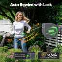 Retractable Garden Hose Reel, 1/2 in x 100 Ft, for Garden Watering