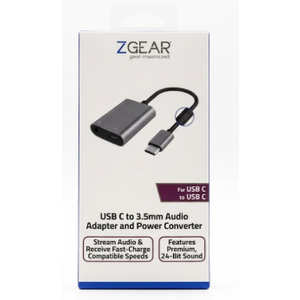 ZGear USB Type C to 3.5mm Audio Jack Charging Cable Adapter For ...
