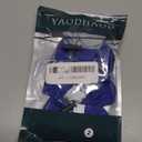 YAODHAOD Dog Shoes for Small Dogs, Puppy Dog Boots & Paw Protector for Winter Snowy Days, Anti-Slip Sole Dog Booties for Indoor Hardwood Floor 4PCS (Blue,Size: 2)