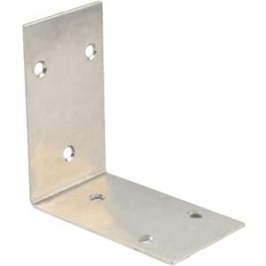 10pcs Angle Brace L Joint Right Angle Bracket Fastener, L Bracket Stainless Steel Hardware Bracket for Screwing Wooden Frames, Tables, Chairs, Beds(86*86*48mm)