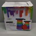 2 PCS Upgraded Collapsible Stool Chair, Max 660lb Folding Stool, Lightweight, Sturdy, Adjustable, Portable, Foldable Seat Stools for Outdoor Camping Fishing Hiking BBQ (Black)