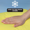 Fun Pillow Cool-to-The-Touch Pillowcases, Lemon Yellow, Standard/Queen, 2 Pack, (Pillows Not Included)