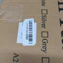 SNTD Dish Drying Rack - Small Dish Rack for Kitchen Counter, Stainless Steel Dish Drainer with Utensil Holder and Drainboard, 11" W x 15" L (White)