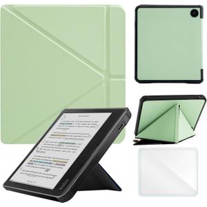 Case Compatible with Kobo Sage 8 Inch e-Reader (Model: N777 N778K, 2021 Release), Includes a Screen Protector - Premium PU Leather Cover with Auto Sleep/Wake