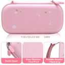 GUTIAL Accessories Bundle for Nintendo Switch 2 2025 - Cute Kawaii NS 2 Accessories kit for Grils Boys Kids with Travel Carrying Case and Cartoon Dockable Cover Case, Screen Protector, Stand - Pink