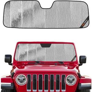 Pigenius Windshield Sunshade for Jeep Wrangler 1997-2006 Custom Front Window Shade - AstraGuard