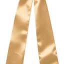 Garvee Satin Christmas Tree Topper Bow(23.62 x 62.99inches) with Christmas Bow Tree Top Decoration, Holiday Tree Bow, Large Satin Bow, Christmas Decor, Festive Tree Bow(1pcs Gold)