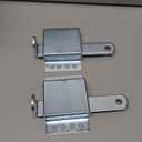 2 Pack Heavy Duty Inside Deadlock, Garage Door Side Lock for Most Garage Door, Galvanized Steel Extra Security Lock, Locking Slide Latch for Manual Open