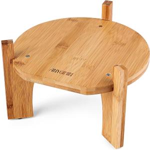 Drink Dispenser,Water Dispenser And Beverage Dispenser Stand. Fit Max 8.3 Inch Diameter - Natural Bamboo Wood