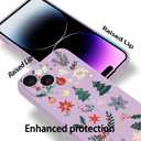 for iPhone 13 Case, Compatible with MagSafe, Cute Christmas Tree Magnetic Phone Case, Purple Liquid Silicone Soft Slim Fit Protective Cover for Women Girls