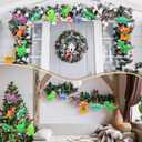 24 Pcs Dino Ornaments for Christmas Tree 6'' Felt Dinosaur Hanging Ornament Cute Christmas Tree Decor Dinosaur Ornament for Holiday Themed Birthday Party Xmas Favors