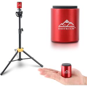 EASTROCK MINI Practice Drum Pad Without Stand, 2.16 Inches Double Sided Silent Drum Pad, Silicone Dumb Drum for Beginners,Red