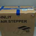 Air Stepper Exercise Machine with Resistance Bands, Stair Stepper with LCD Monitor, Adjustable Resistance Cardio Trainer for Home Workout, Compact Fitness Equipment, 300 lbs Weight Capacity (Beige)