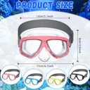 Flutesan Kids Youth Swim Goggles with Nose Cover Elastic Strap Diving Swim Mask Swimming Waterproof Snorkel Goggle