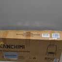 Kanchimi 40" Folding Mini Fitness Indoor Exercise Workout Rebounder Trampoline with Handle, Max Load 330lbs (Black)