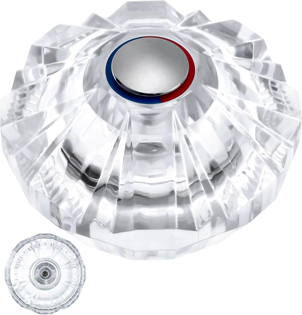 Dreyoo Shower Faucet Handle Replacement for 940-240 and 940-950A, Shower Handle Compatible with Price/Pfister Avante Lavatory, Bath, Tub Faucets, Single Knob Replacement, Acrylic