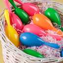 LovesTown 15PCS Plastic Mini Colorful Maracas for Kids Toy Musical Instruments Noisemaker for Party Favors Toddlers Gift