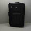 Rockland Journey Softside Upright Luggage Set,Expandable, Lightweight, Black, 4-Piece (14/19/24/28)