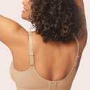 HSIA Minimizer Bras for Women Plus Size, Full Coverage Coolcomfort T Shirt Unlined Bra with Underwire for Heavy Breast (Beige)