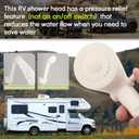 RV Shower Faucet with Hose and Head, RV Outdoor Shower Kits, RV Tub Faucet with Shower Diverter Outdoor Shower Kit Fits for RV/Campers,Travel Trailer,Motorhome (Bathtub Faucet Kit, Milky White)