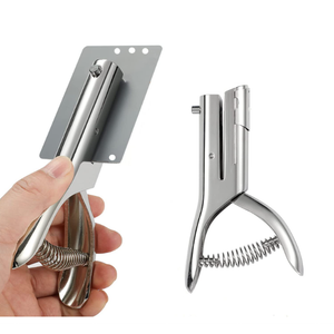 Heavy Duty 1/8 inch Single Hole Punch - Portable, Long, Small, for Paper, Cards, Plastic, Cardboard (1/8''-3MM HOLE)