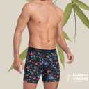 Men's Underwear Viscose from Bamboo Mens Boxer Briefs 6 Inch, Moisture Wicking Underwear for Men Pack, Open Fly (L)