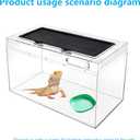 2 x 2 Pcs Leopard Gecko Potty Pad,Leopard Gecko Tray,Crested Gecko Potty Latrine,Reptile Litter Box, Lizard Tray,Portable Gecko Tank Accessories (Green)