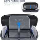 Levigo EVA Hard Shell Game Console Portable Protective Storage Handbag Compatible with PlayStation Portal, Game Console Accessories Organize Carrying Case