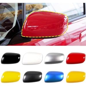 Goholy Car Door Side Rearview Mirror Cover Compatible With Honda Fit Jazz 2009 2010 2011 2012 2013 Housing Rearview Mirror Protective Cover Red Right Side