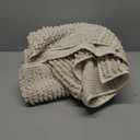 H.VERSAILTEX Plush Chenille Dog Bed Cover Thick Soft Sofa Cover for 3 Cushion Couch Anti Slip Couch Cover Furniture Protector for Dog, Pet, Cat (35" x 74", Ivory)