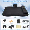 Onirii Inflatable Car Air Mattress Back Seat Bed with Air Pump,55" (L) x 35" (W) Portable Thickened Car Travel Camping Sleeping Air Mattress Blow Up Bed for Mid-Size,Full-Size Car SUV