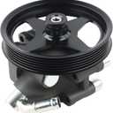 Power Steering Pump 20-386 with Pulley for 2009 F-150 4.6L, for 2009 F-150 5.4L, for 2009 Lobo 4.6L, for 2009 Lobo 5.4L Power Assist Pump Replacement Part # 20386 9L3Z3A674B