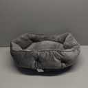 Asvin Small Dog Bed for Small Dogs, Cat Beds for Indoor Cats, Pet Bed for Puppy and Kitty, Extra Soft & Machine Washable with Anti-Slip & Water-Resistant Oxford Bottom, Grey (Small (Pack of 1))