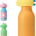 DLOCCOLD Insulated Stainless Steel Water Bottle with Detachable Soft Dinosaur Animal Head