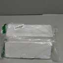 Tatuo 2 Pcs Cable Organizer Box with Wire Ties, Plastic Cord Storage Box with Lid, Electronics Organizer for Home Office Desk Organizers and Accessories (White)