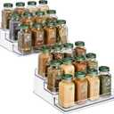 Sorbus Pantry Spice Organizer Set, 3-Tier Seasoning Organizer for Cabinet (2 Pack) Spice Rack, Spice Organization for Cabinet, Condiment Organizer Pantry & Refrigerator