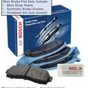 BOSCH BE2076H Blue Ceramic Disc Brake Pad Set with Hardware - Compatible with Select Lexus ES250, ES300h, ES350, UX200, UX250h; Toyota Avalon, C-HR, Camry, RAV4, Venza; FRONT