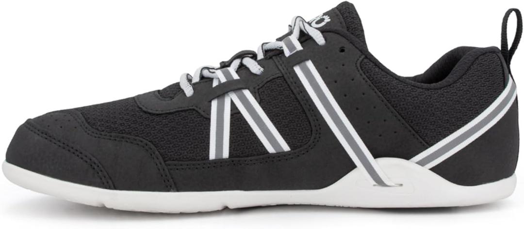 Xero Shoes Womens Prio Barefoot Athletic Sneaker (Size 6, Black/White)