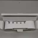 Toothbrush Holders - OVAS HOO Toothbrush Holder for Bathroom 5 Toothbrush Slots Toothbrush Holder Wall Mounted with Toothpaste Dispenser Chargeable Tooth Brushing Holder (White)