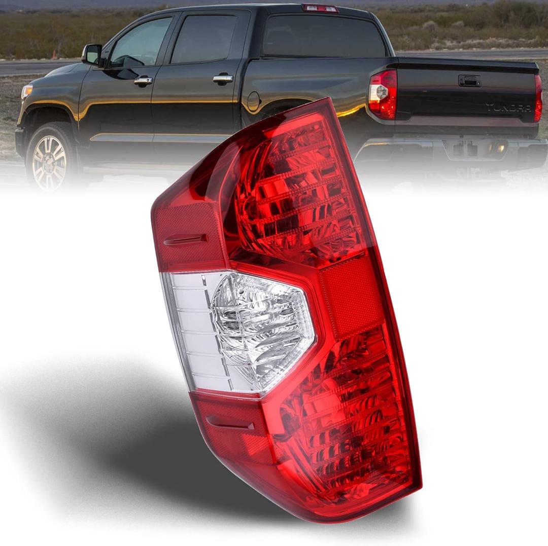 Nakuuly Tail Light Compatible With Toyota Tundra 2014-2021 Pickup Left Driver Side Taillight Rear Brake Lamp Assembly without Bulb Replace # 81560-0C100