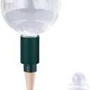 23 oz Extra Large Plant Watering Globes Top Fill, Clear Glass Water Bulbs with Terracotta Spikes Stake, Vacation Slow Release Self Watering Planter Insert, Automatic Drip Device, 1 Pack