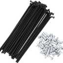 36 Set 12G Bicycle Spokes 116mm Bike Wheel Spokes 45 Steel Black