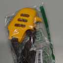 LUCKYPAW Dog Muzzle, Soft Muzzle for Small Medium Dogs Poodle Dachshund, Breathable Silicone Cage Mouth Cover to Prevent Biting and Chewing, Funny Rhino Muzzle with Adjustable Head Strap(Yellow, S)