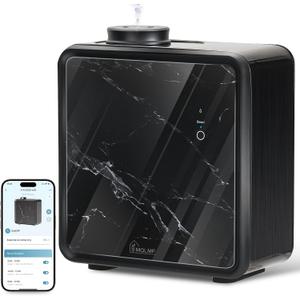 MQLMF HVAC Scent Diffuser Whole House,WiFi App Remote Control & Bluetooth,Auto Oil Level Detection,10000 Sq Ft,Metal,Commercial Hotel Collection Waterless Diffuser Machine,Scent System - Black