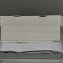 Accordian Door Curtain,Install Adhesive Track 100% Blackout Doorway Curtains, Suitable for Bedroom,Closet,Interior Room Divider,White 43" W78" L,1 Piece