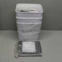 3Pack Bathroom Small Trash Can with Lid, 2.6 Gallon Touchless Automatic Garbage Can Slim Waterproof Motion Sensor Smart Trash Bin for Bedroom, Office, Living Room-White