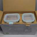 AILTEC Glass Food Storage Containers with Lids, [18 Piece] Glass Meal Prep Containers, Containers for Food Storage with Lids, BPA Free & Leak Proof (9 Lid & 9 Container) (clear)