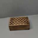 Mother's Day Gift Wooden Hand Carving Jali Design Jewelry Storage Box Holder | Tarot Card Trinket Keepsake Wooden Storage Box Perfect Gifts for Women 8x5x2.5 Inch